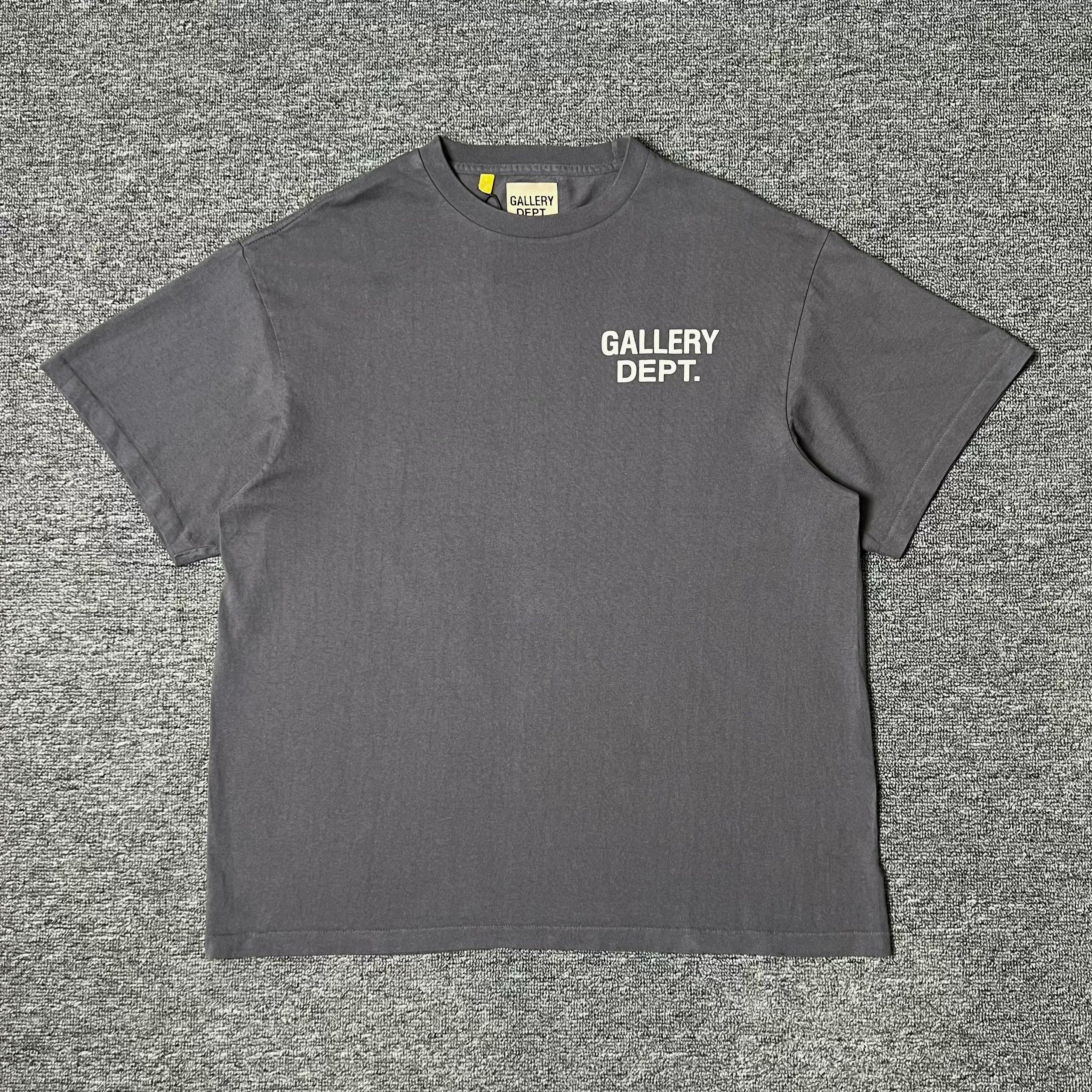Gallery Dept.Souvenir Vintage Tee基础字母Logo水洗短袖T恤
