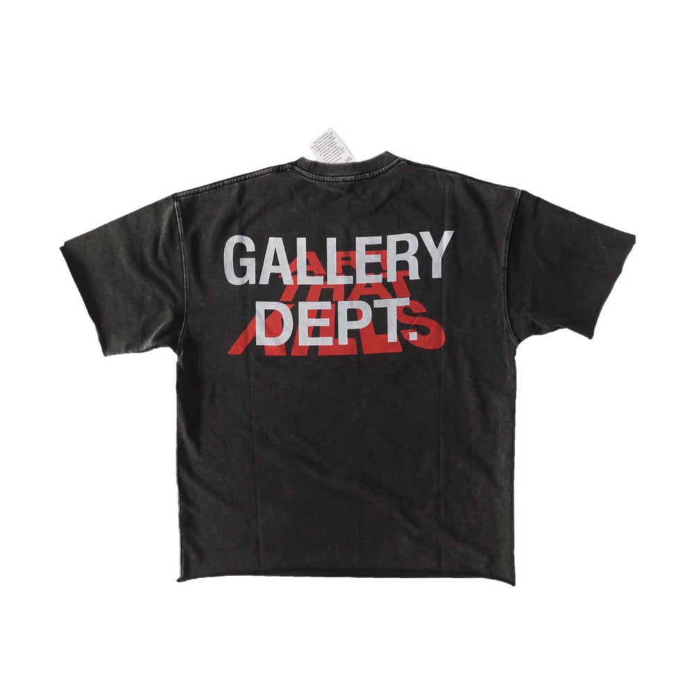 GALLERY DEPT VINTAGE Retro Piercing Round Neck Cotton Short Sleeve T-shirt