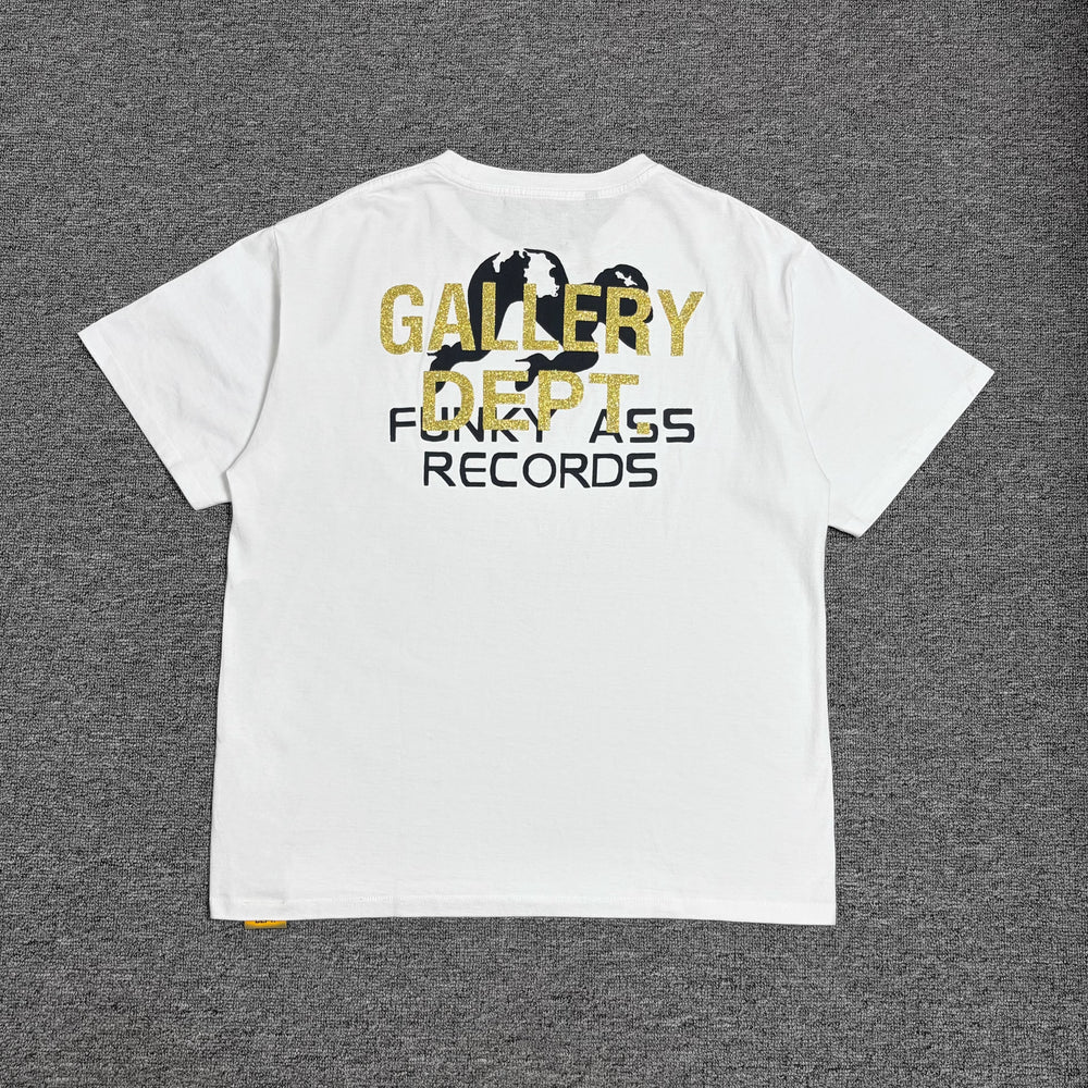 Gallery Dept. KK Funky Ass Records Tee Letter Printed Short Sleeve T-shirt