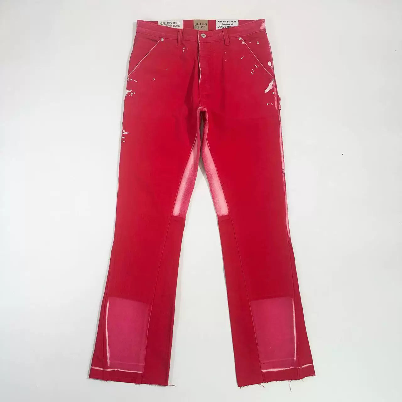 GALLERY DEPT. LA FLARE CARPENTER ink splashing micro-flare lumbering jeans