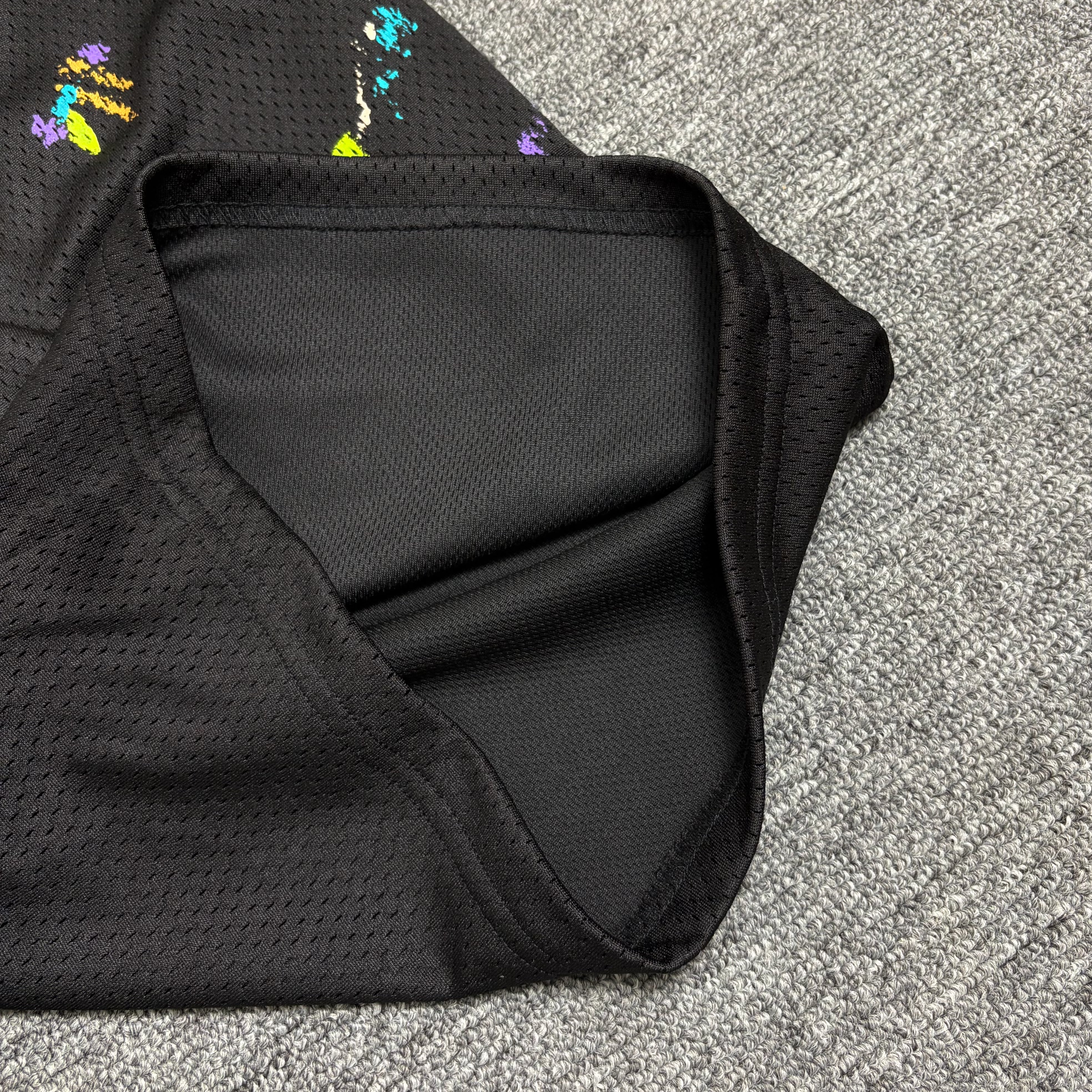 GALLERY DEPT. STUDIO GYM SHORTS hand-painted splashed ink mesh sports letter shorts