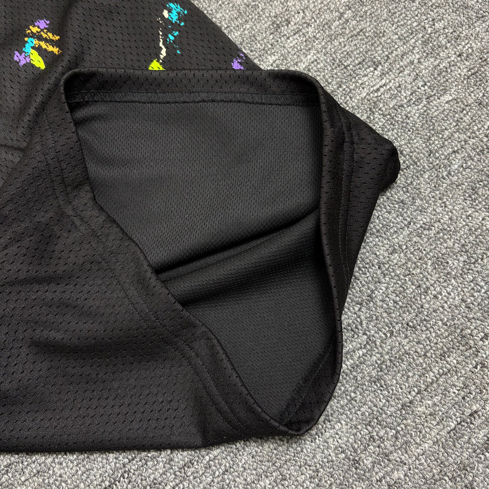GALLERY DEPT. STUDIO GYM SHORTS hand-painted splashed ink mesh sports letter shorts