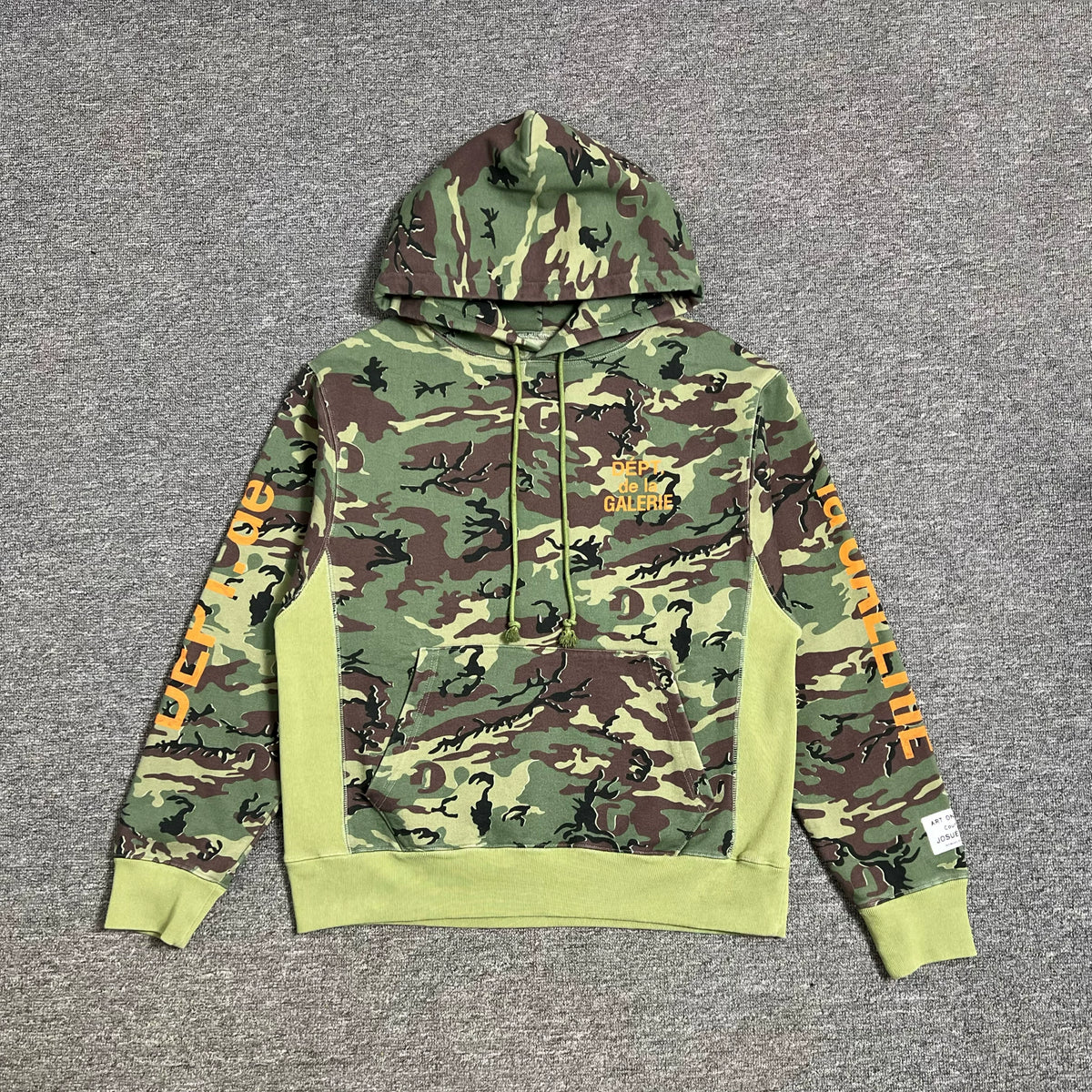 GALLERY DEPT. Camouflage Cotton Jersey Hoodie French Camouflage Hoodie Sweatshirt