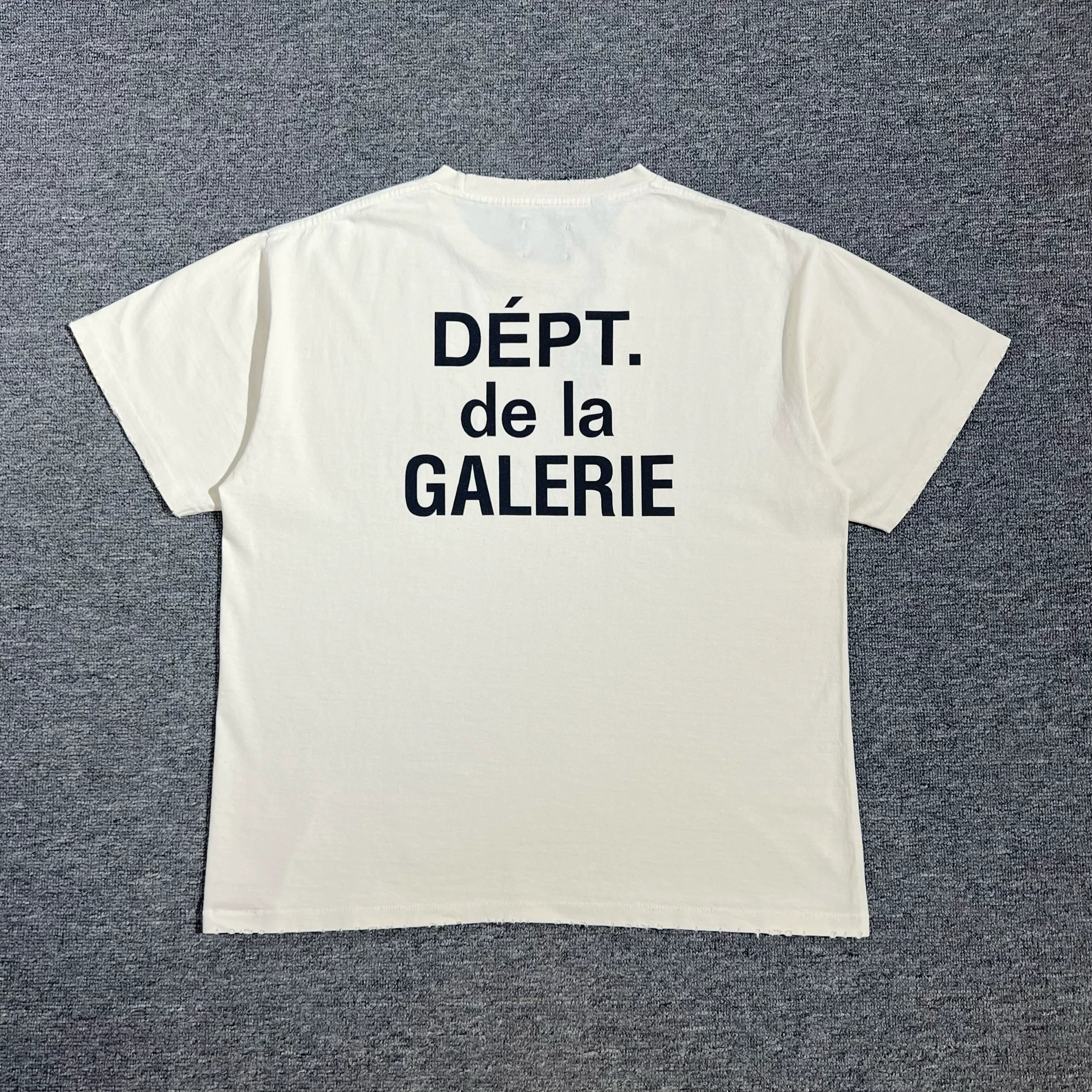GALLERY DEPT. SELF TITLE TEE Self titled Loose Round Neck High Street Short sleeved T-shirt