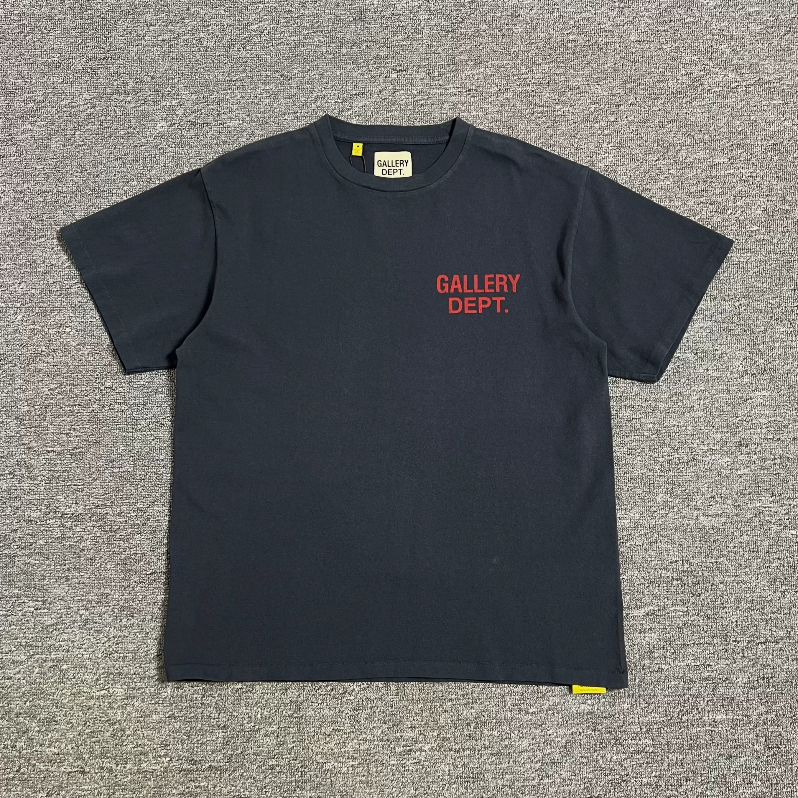 Gallery Dept.Souvenir Vintage Tee基础字母Logo水洗短袖T恤