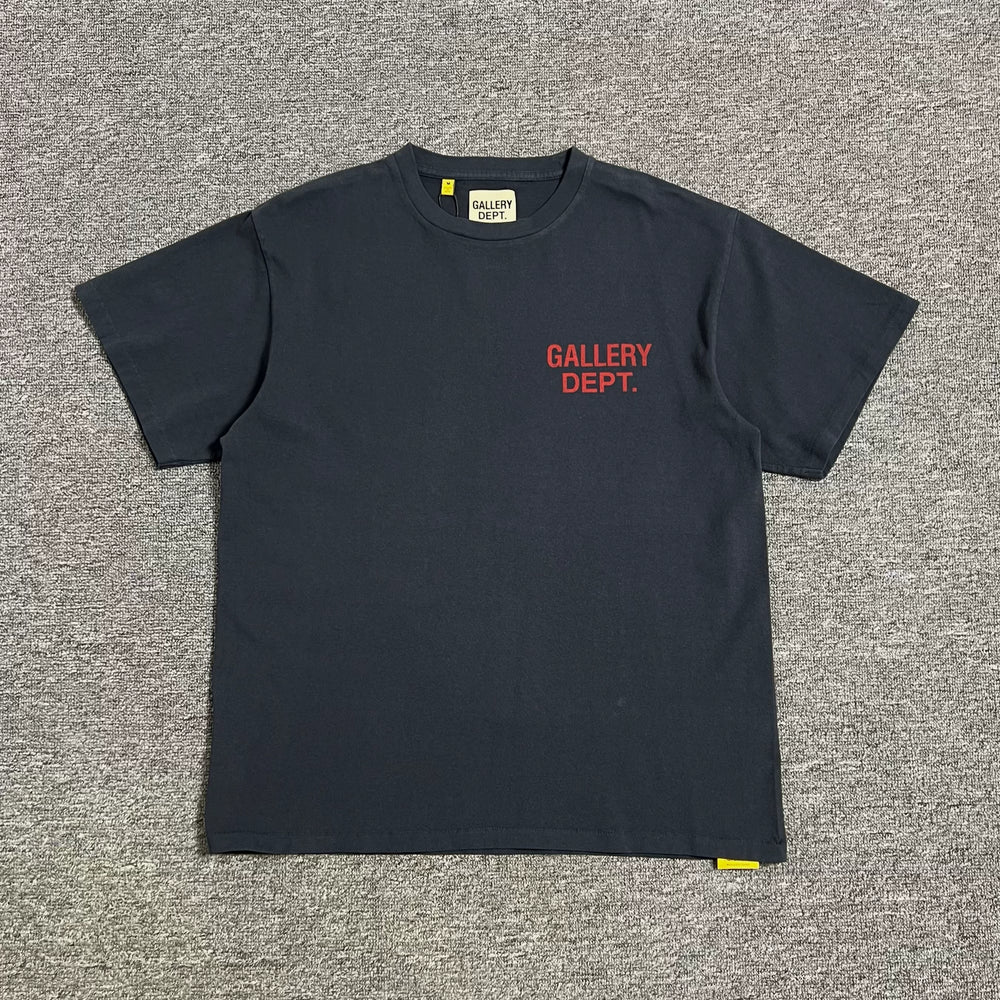 Gallery Dept.Souvenir Vintage Tee基础字母Logo水洗短袖T恤
