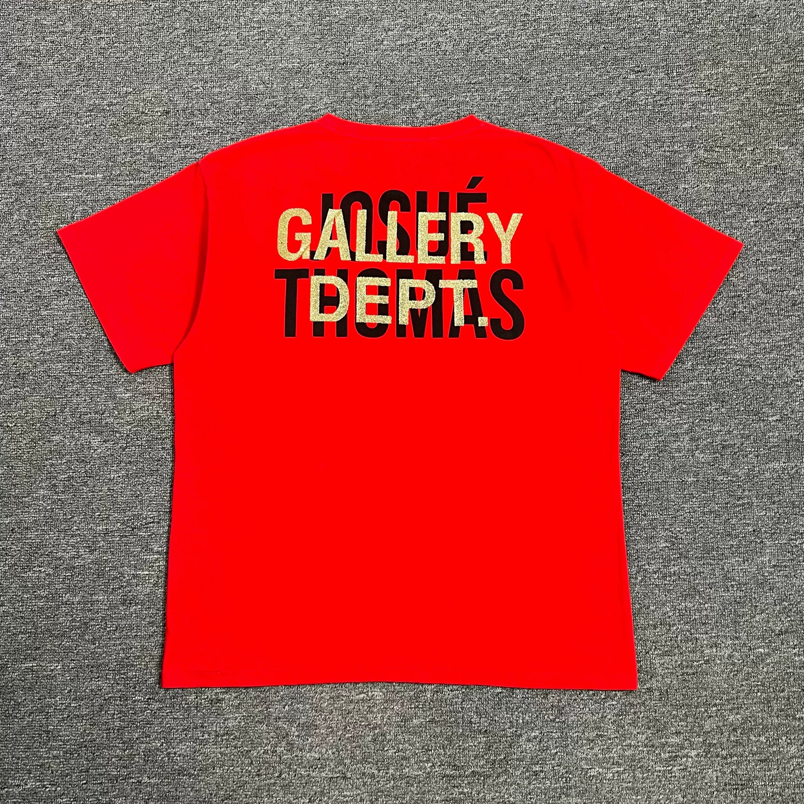 GALLERY DEPT.EVERLAST RED J TEE High Street Loose Short Sleeve T-shirt