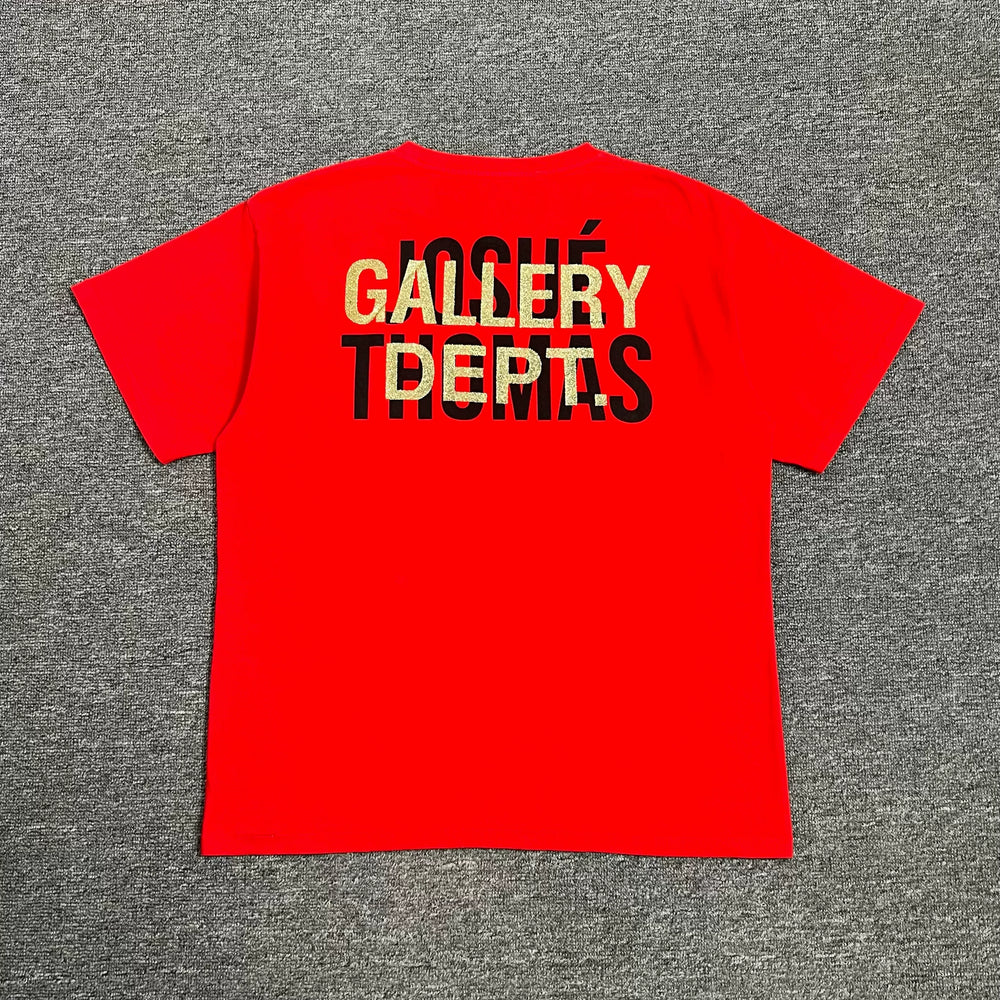 GALLERY DEPT.EVERLAST RED J TEE High Street Loose Short Sleeve T-shirt