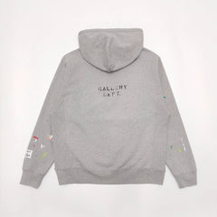 GALLERY DEPT hand-painted splashed ink gray small letters American high street vintage hoodie