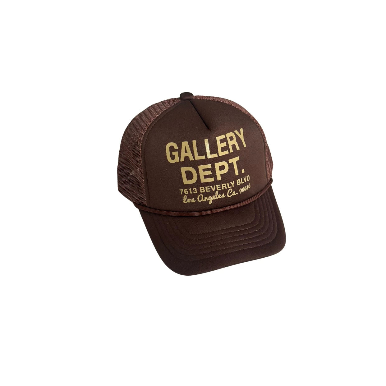 Gallery Dept Independent American Retro Vintage Washed Alphabet Printed Mesh Hat Truck Driver Hat Male