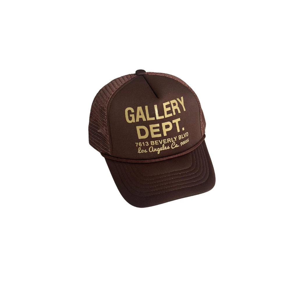 Gallery Dept Independent American Retro Vintage Washed Alphabet Printed Mesh Hat Truck Driver Hat Male
