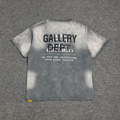 GALLERY DEPT. 40 Year Faded Cotton T-shirt Retro Faded Short Sleeve T-shirt
