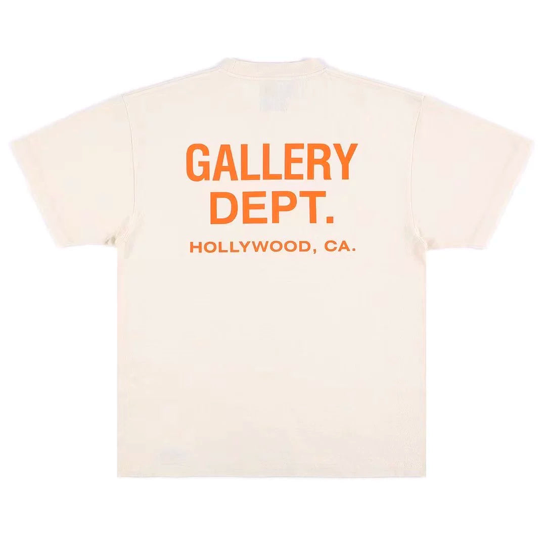 GALLERY DEPT. Souvenir Vintage Tee Hollywood letter washed short sleeved trendy men and women