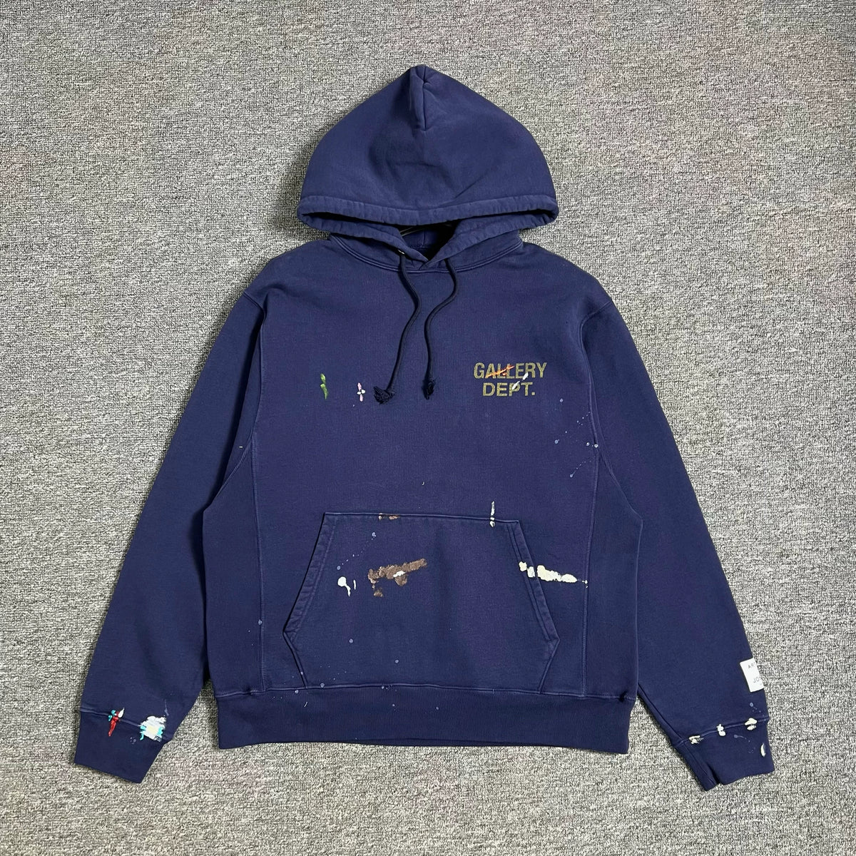 GALLERY DEPT.GD PAINT LOGO HOODIE hand-painted splashed ink hoodie letter logo sweatshirt