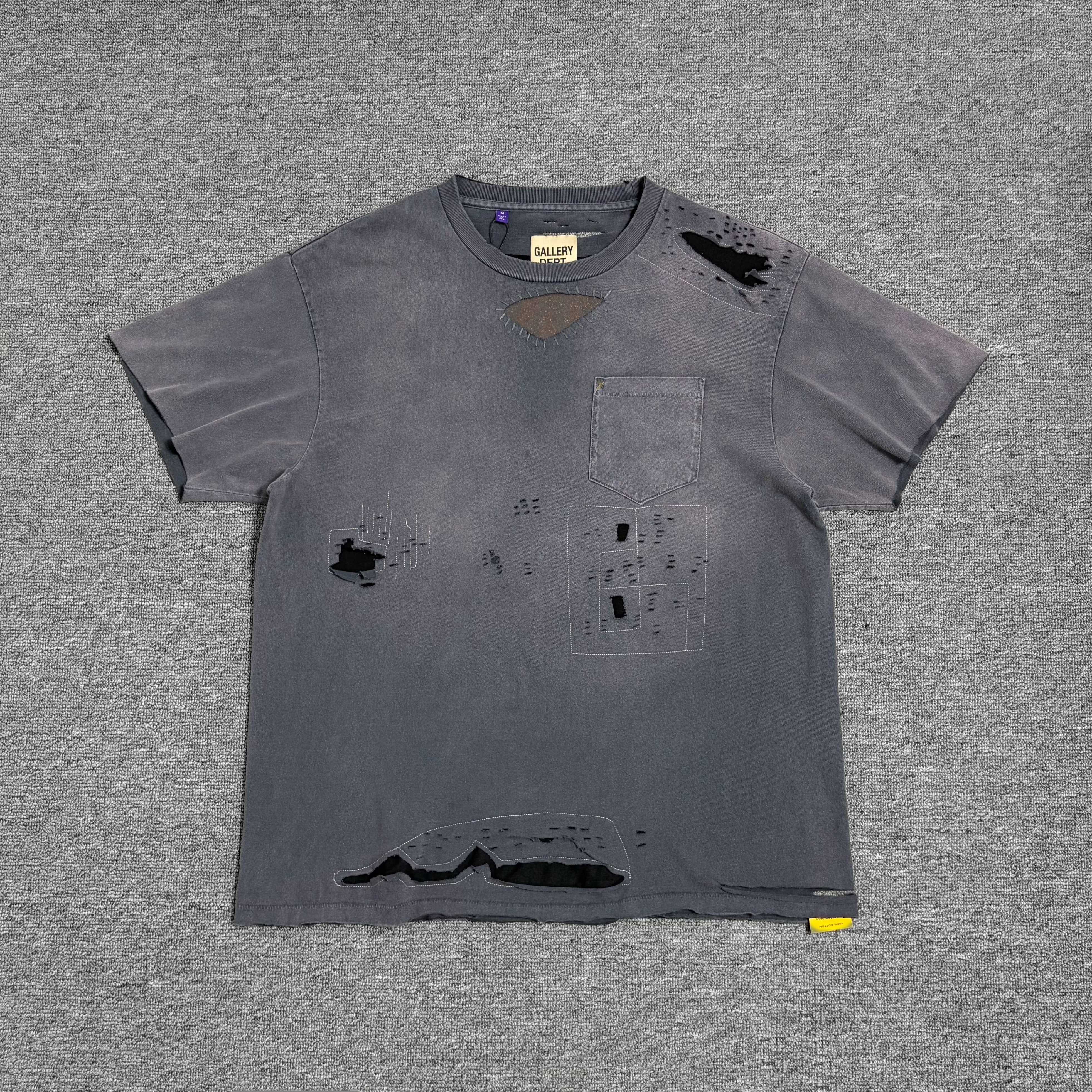 GALLERY DEPT. Salvage T-shirt vintage distressed patch high street short sleeved T-shirt