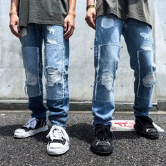 CDIAry autonomous GALLERY DEPT RANGER 5001 wanderer patch damage fringed jeans