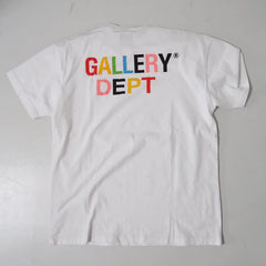 New gallery dept vintage washed distressed distressed color letter printed street trendy short sleeved T-shirt