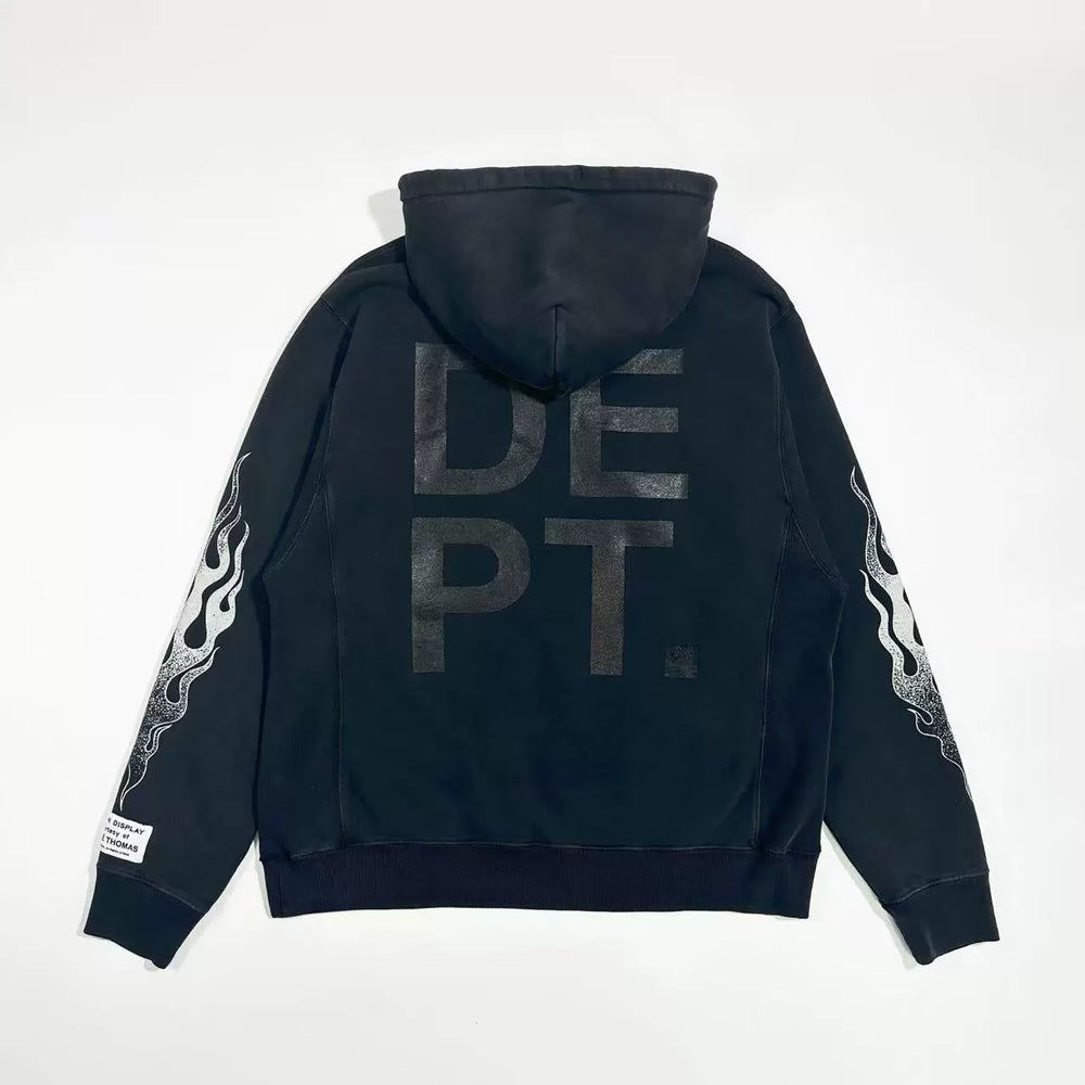 GALLERY DEPT. FLAMES HOODIE Armsleeves Flame Washed Water Used High Street Hoodies