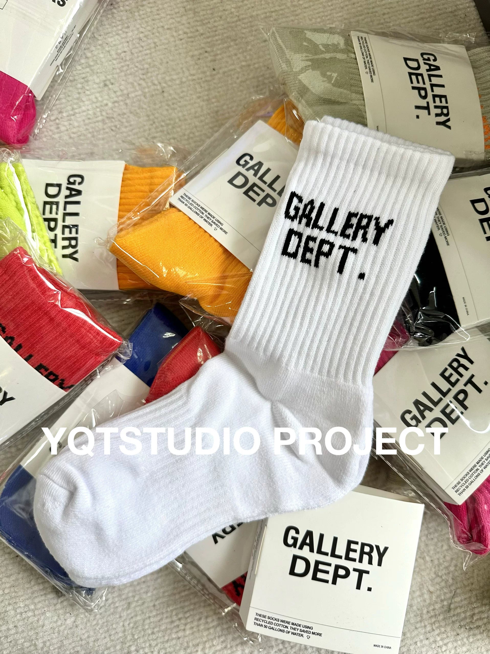 GALLERY DEPT 23AW Socks American Retro Coarse Thread Socks Mid Tube Men's and Women's Couple Style Trendy