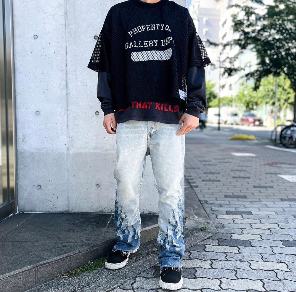 Gallery Dept la blvd flare flame micro flared jeans
