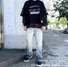 Gallery Dept la blvd flare flame micro flared jeans