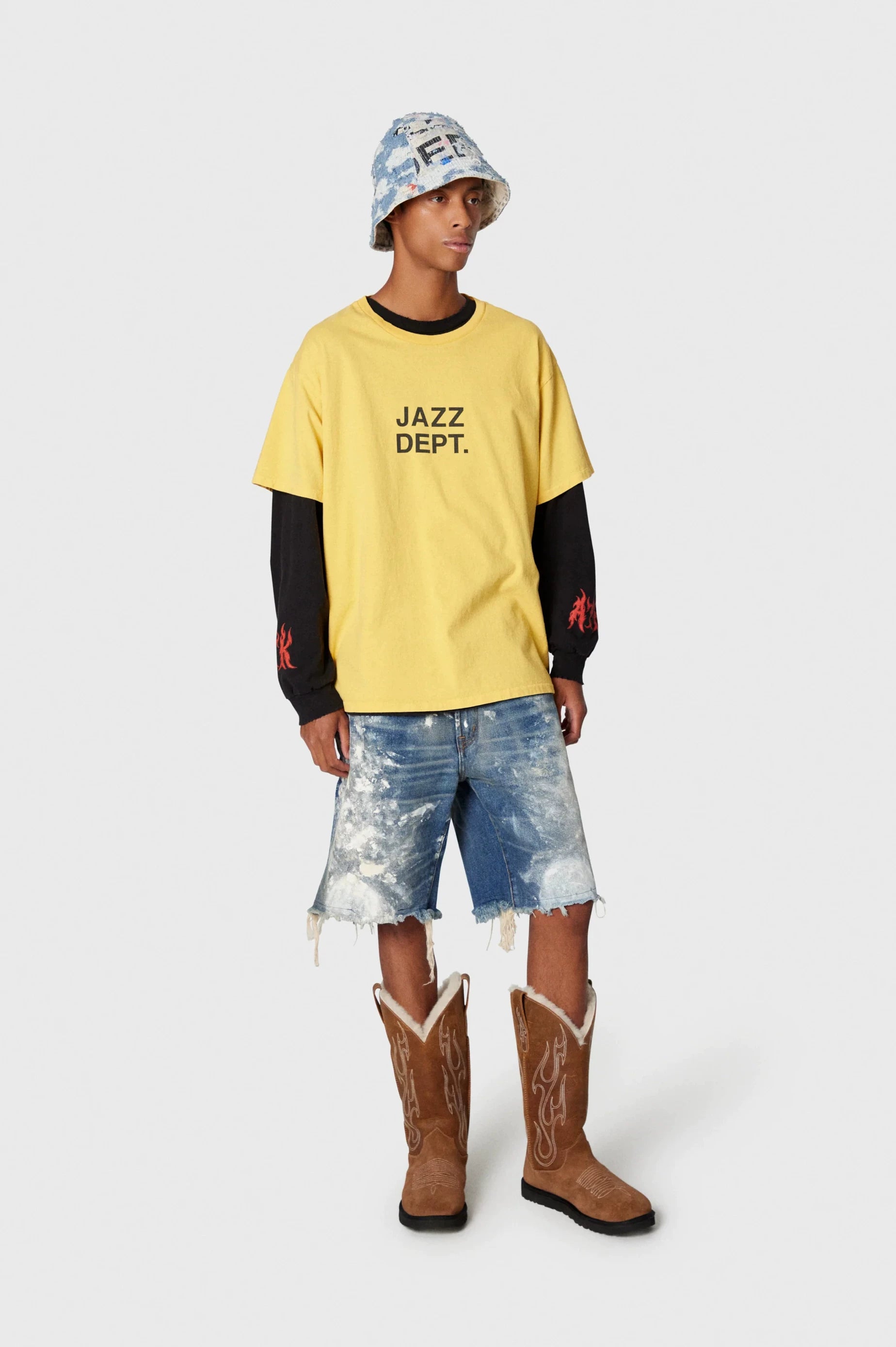 GALLERY DEPT. JAZZY TEE unisex short sleeved T-shirt with letter print