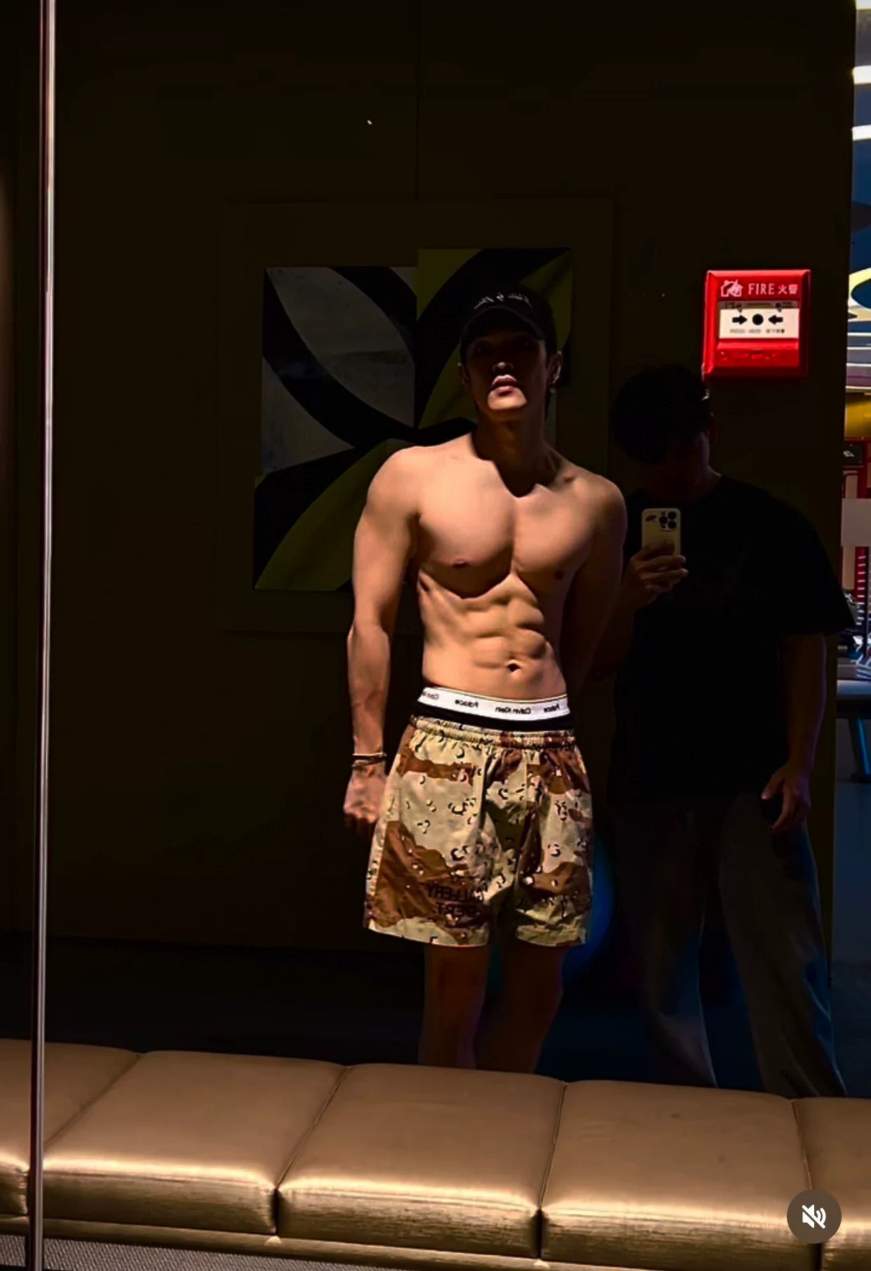 GALLERY DEPT khaki desert camouflage ZUMA American high street beach loose sports casual shorts