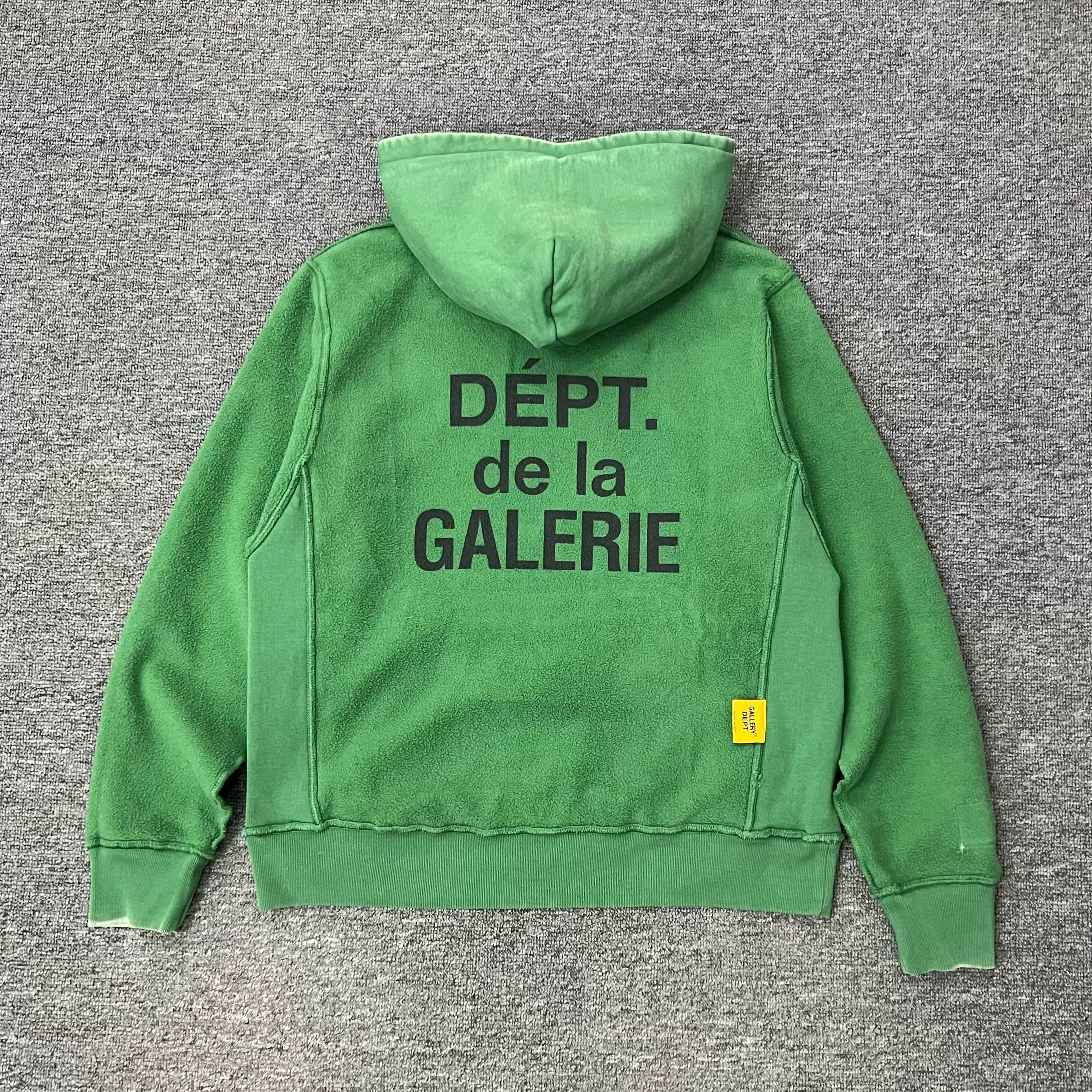 GALLERY DEPT.REVERSIBLE HOODIE double-sided washable vintage high street hoodie sweatshirt