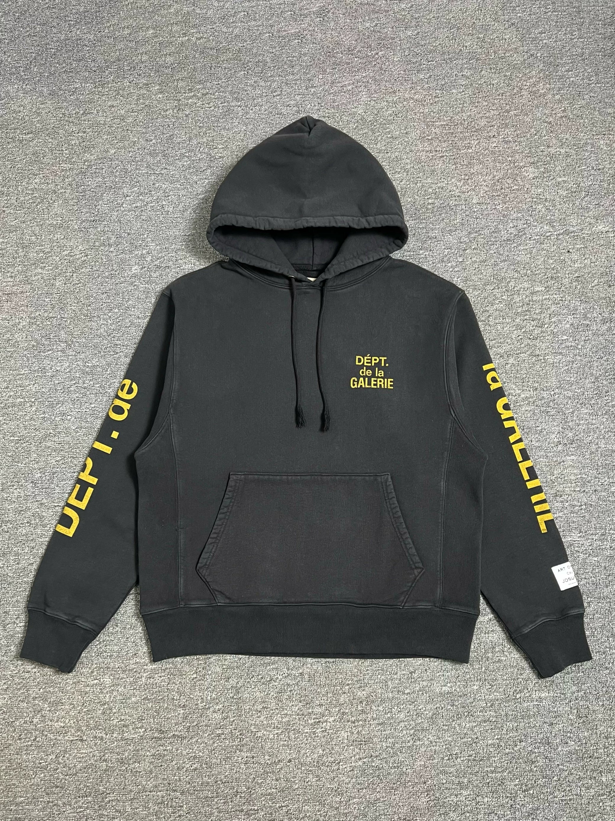 Gallery Dept. De la Galerie Hoodie French letter printed hoodie high street sweatshirt