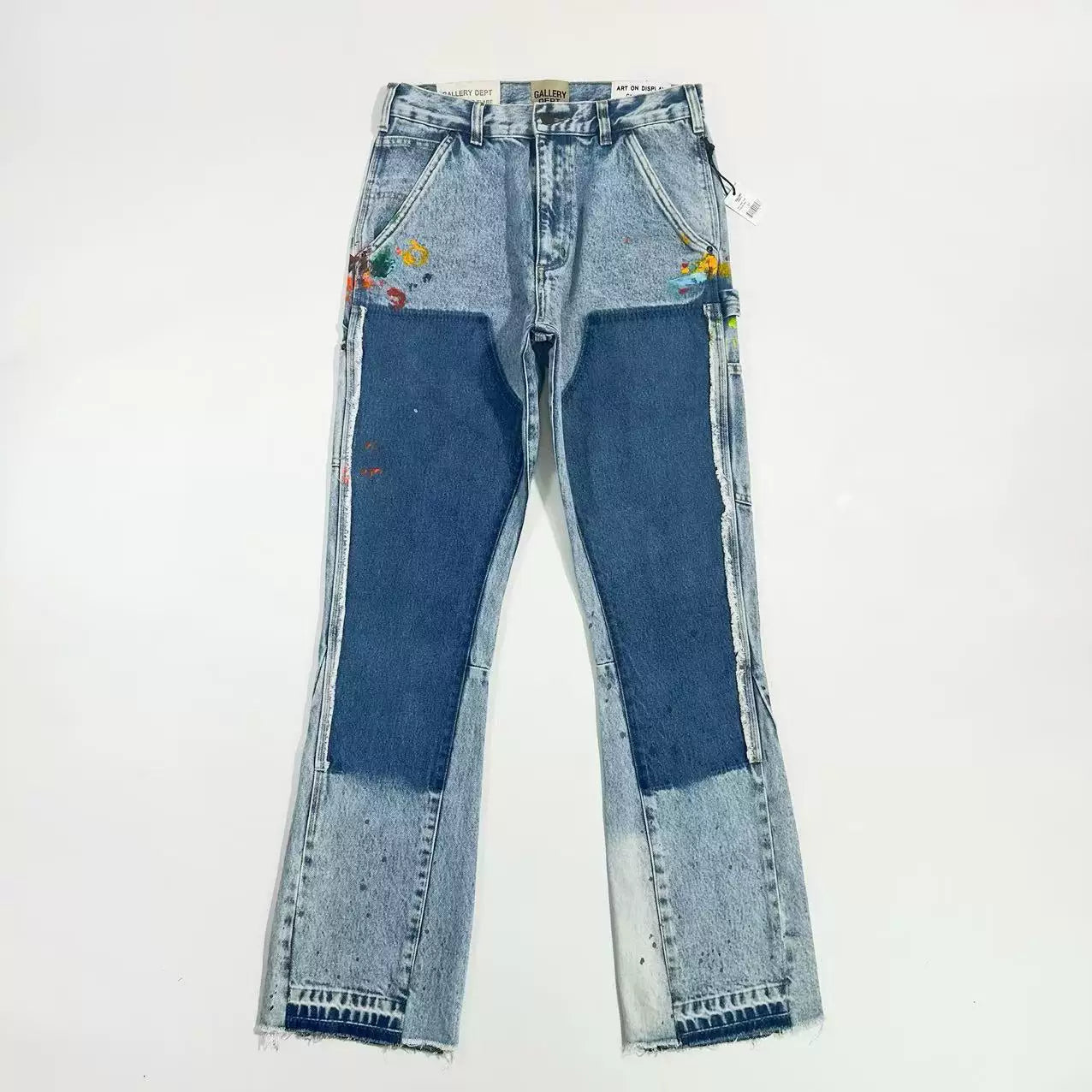 GALLERY DEPT. LA FLARE CARPENTER ink splashing micro-flare lumbering jeans