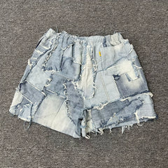 GALLERY DEPT.PATCHWORK ZUMA SHORTS Splicing Patch Heavy duty Cowboy Shorts
