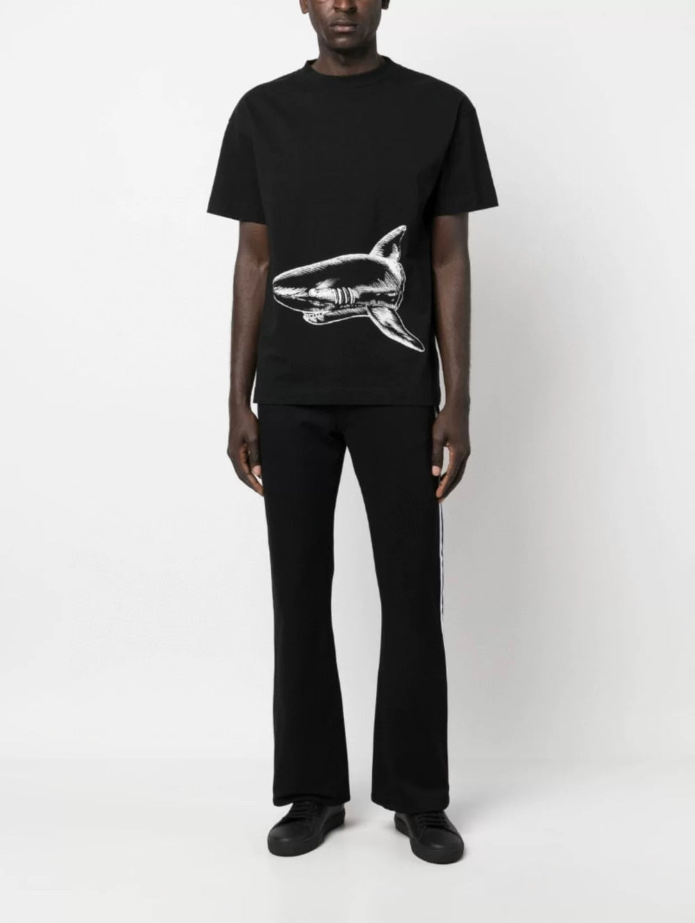 GALLERY DEPT LOGAN POLY FLARE Black and White Striped Ribbon American Retro Micro Horn Pants