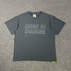 GALLERY DEPT.HOUSE OF HORRORS TEE haunted house letters high street vintage short sleeved T-shirt