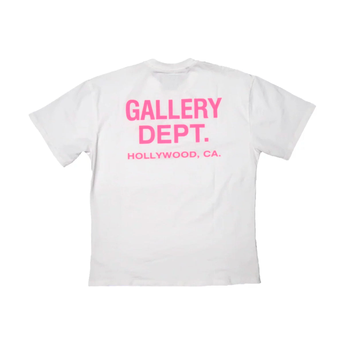 GALLERY DEPT New Pink Letter Logo Basic Slogan Print Cotton Loose Short Sleeve T-shirt TEE Trendy