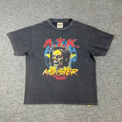GALLERY DEPT. ATK MONSTER TOUR TEE Monster Washed Old High Street Short sleeved T-shirt