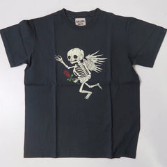 GALLERY DEPT Cherub Tee Retro Vintage Skull Rose Washed Short Sleeve T-shirt Trendy
