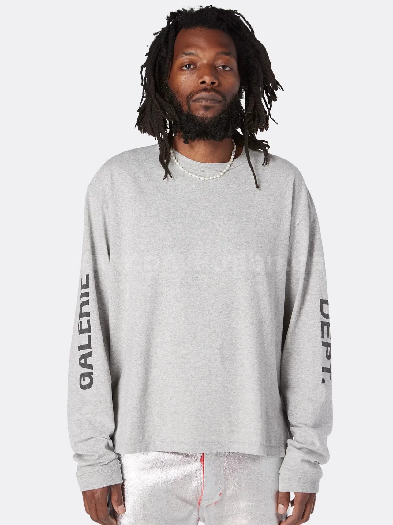 GALLERY DEPT. FRENCH COLOR L/S letter printed unisex long sleeved T-shirt