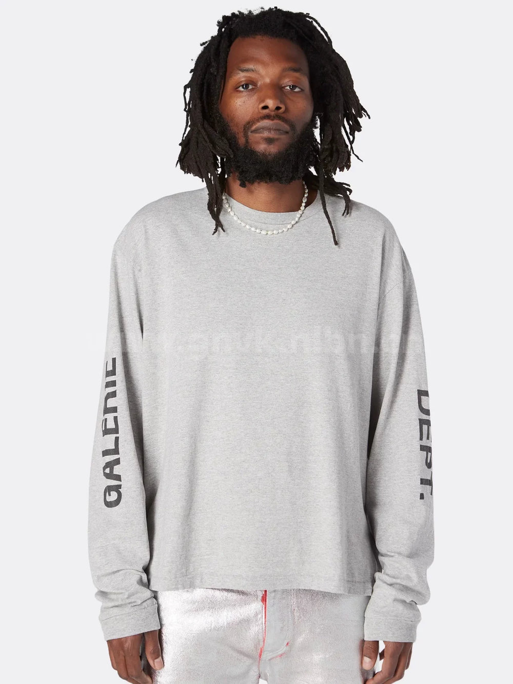 GALLERY DEPT. FRENCH COLOR L/S letter printed unisex long sleeved T-shirt