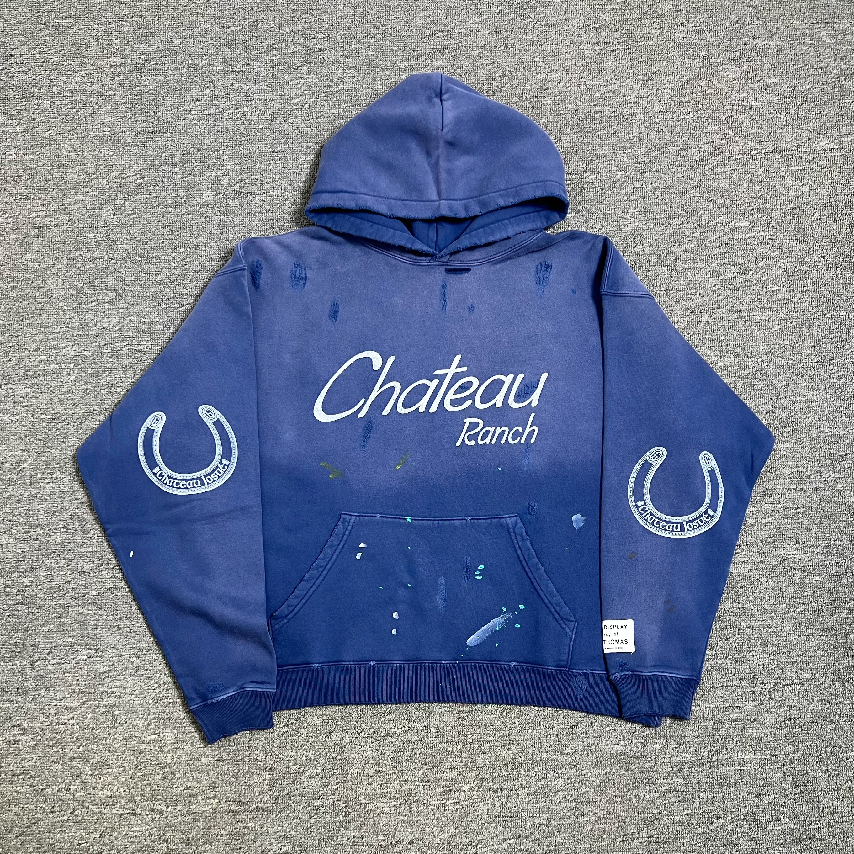 GALLERY DEPT.CHATEAU RANCH DISTRESSED HOODIE破洞泼墨卫衣帽衫