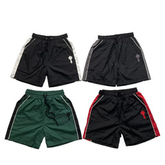 Trapstar 3D Embroidery Color Block Shorts Black