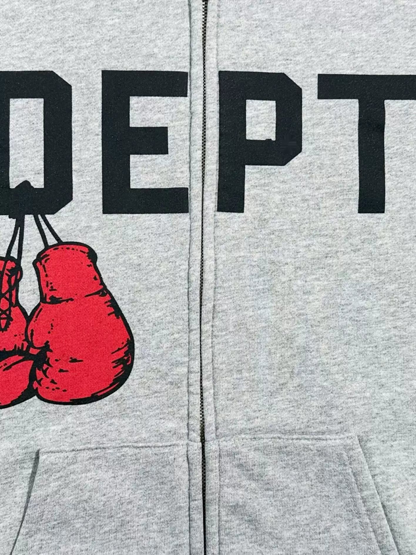 GALLERY DEPT. BOXING MERCH ZIP HOODIE拳击手套拉链卫衣帽衫