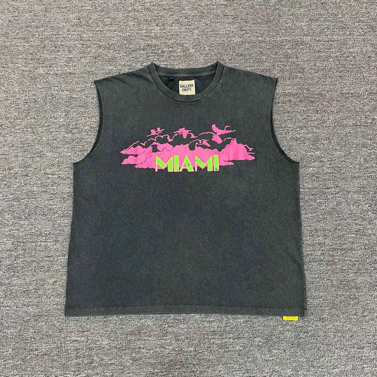 GALLERY DEPT. Collins Sleeveless Printed Tank Miami Sleeveless Tank Top