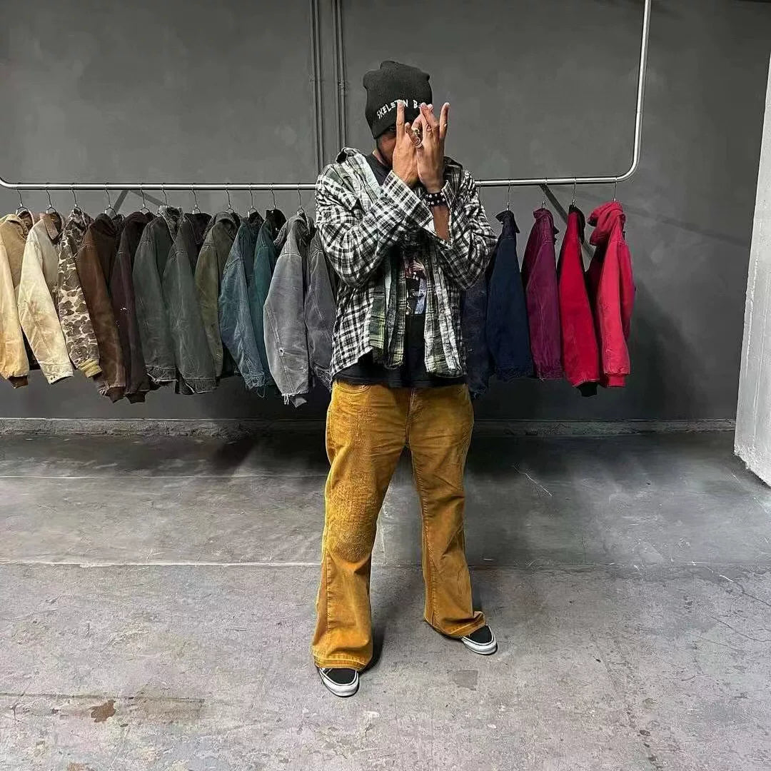 GALLERY DEPT CORDURE LA FLARE American high street lamp core velvet brown micro horn jeans