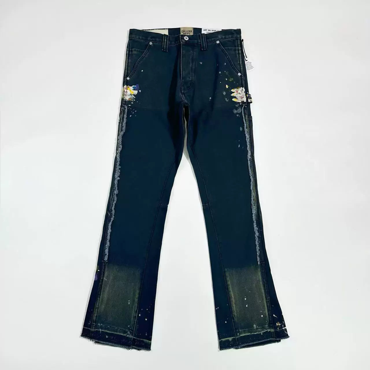 GALLERY DEPT. LA FLARE CARPENTER ink splashing micro-flare lumbering jeans