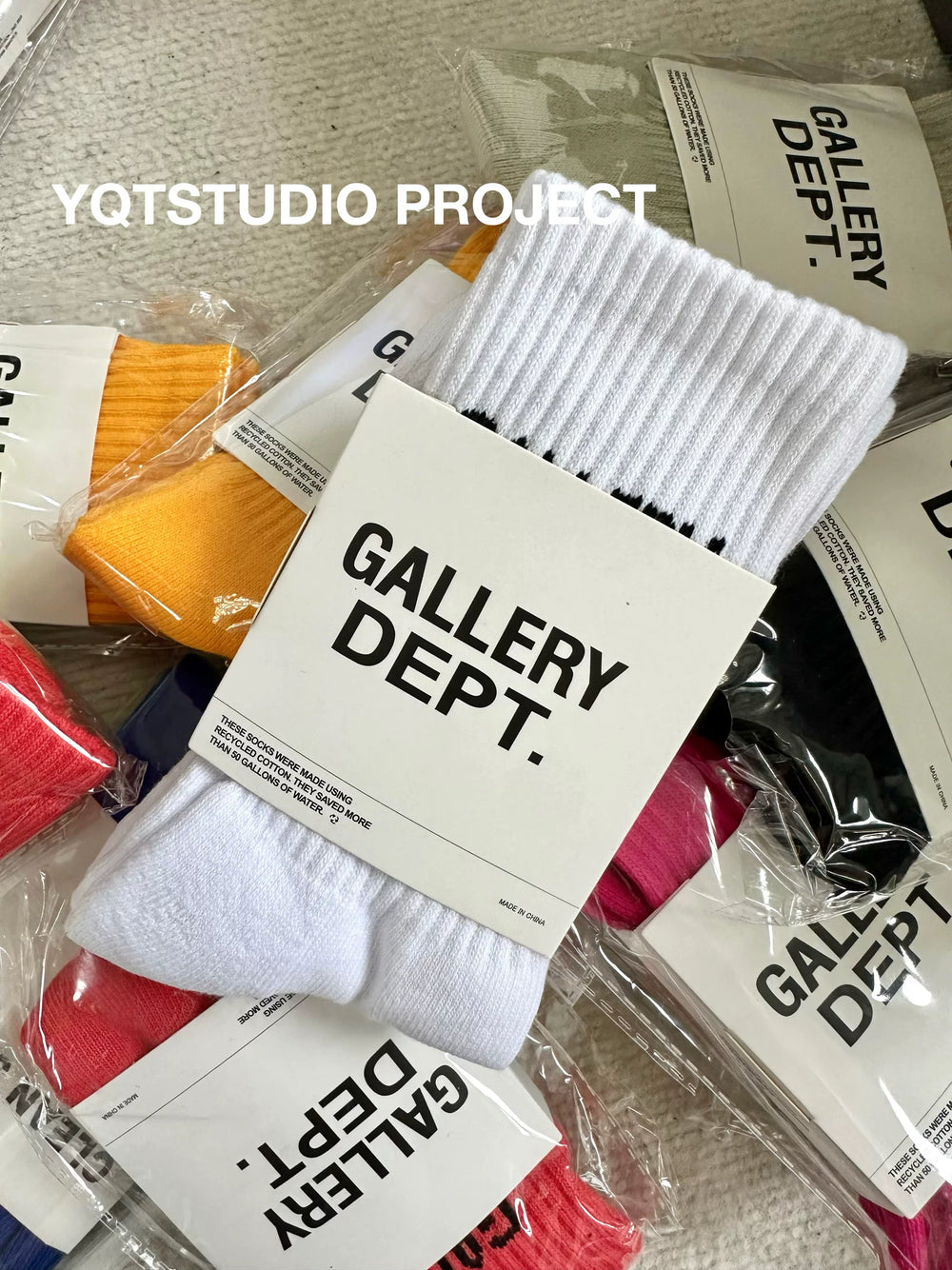 GALLERY DEPT 23AW Socks American Retro Coarse Thread Socks Mid Tube Men's and Women's Couple Style Trendy