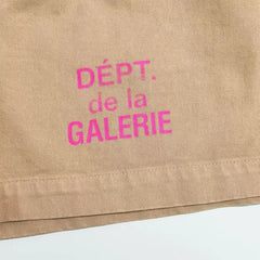 GALLERY DEPT. FRENCH LOGO ZUMA SHORTS卡其法文美式高街短裤