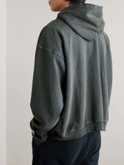 Gallery Dept. Logo Print Cotton Jersey Hoodie 3D French OS Hoodie