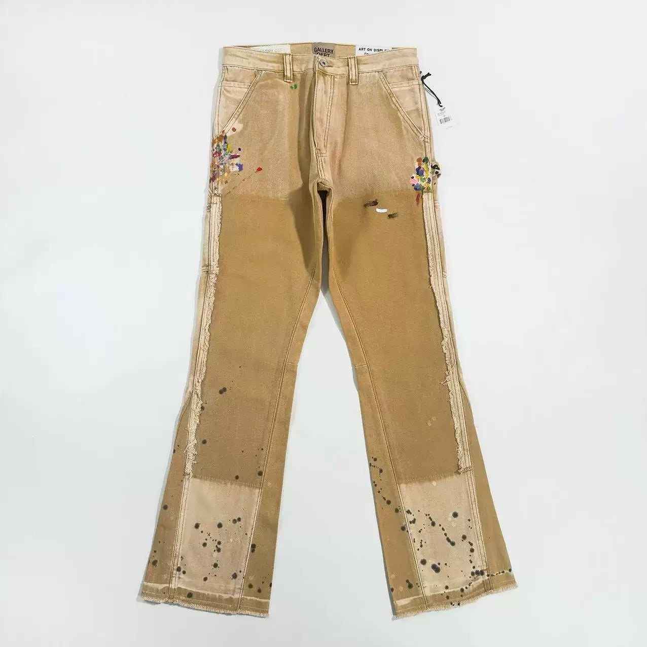 GALLERY DEPT. LA FLARE CARPENTER ink splashing micro-flare lumbering jeans