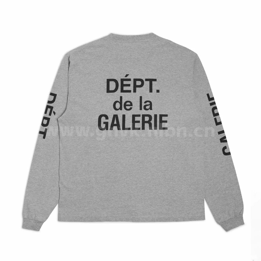 GALLERY DEPT. FRENCH COLOR L/S letter printed unisex long sleeved T-shirt