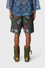 GALLERY DEPT.EDSKI SHORTS Printed Shorts ATK STACKED Skull Shorts